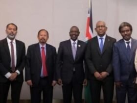 وفد التحالف والرئيس الكينى