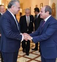 الرئيس المصرى ومسعد بولس