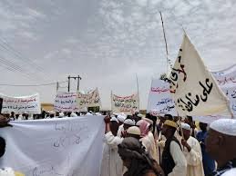 وقفة احتجاجية بمحلية دلقو