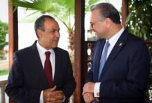 وزير الخارجية المصرى ومسعد بولس