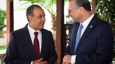 وزير الخارجية المصرى ومسعد بولس