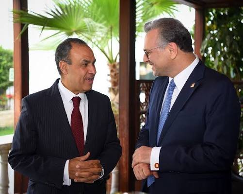 وزير الخارجية المصرى ومسعد بولس